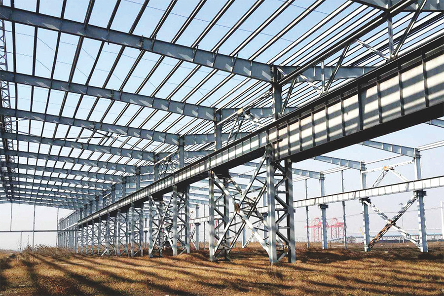 武汉市轨道交通21号线倒水河车辆段(运用库)金属结构安装